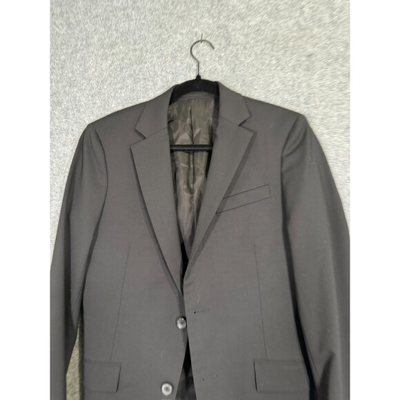 THEORY Blazer Men 36R MALCOLM Black Wool Slim Fit Wool Sport Coat - Picture 2 of 11